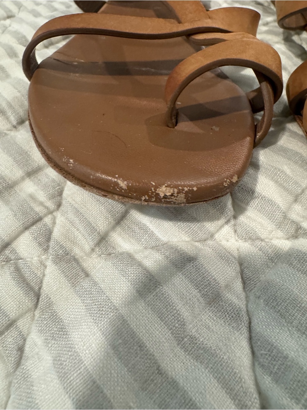 Jenni Kayne Oiled Leather Strappy Sandals - Picture 4 of 9
